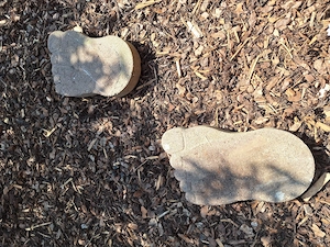 Trittplatten aus Stein 