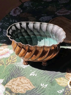 Vintage Kupfer Schüssel gehämmert 