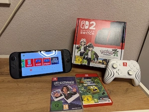 Nintendo Switch 2 version pokémon ZA mit 2 spiele + pro contrllern