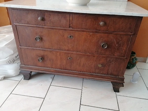 Alte Waschkommode Kirschholz 