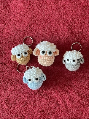 Schlüsselanhänger Schafen Farbe Bunt