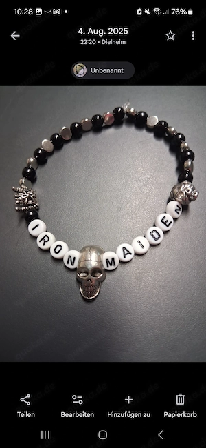 7 Musik Fan Armbänder ( Handmade)