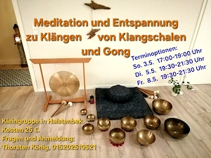 Entspannung und Meditation mit Klangschalen (Kleingruppe)