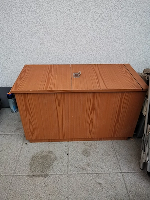 Holz Truhe  Bild 4