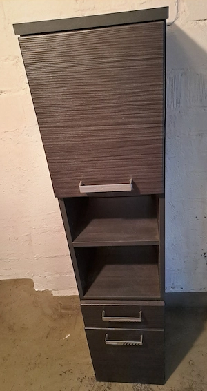 Badezimmer- Hängeschrank anthrazit  dunkelgrau
