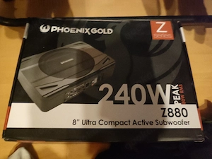 Underseat Subwoofer Phoenix Gold 240W NEU