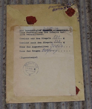 Ganzsache Wertbrief  - Einschreiben - beanstandet DDR 1962