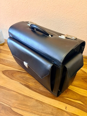 Harolds Pilotenkoffer   Aktenkoffer echtleder *neu*