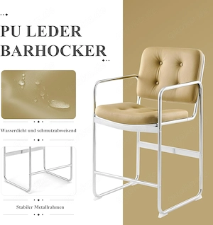 Polster Barhocker Barstühle PU-Leder Tresen Theke  Bild 2