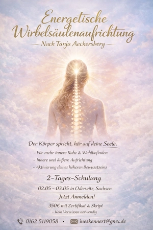 Energetische Wirbelsäulenaufrichtung Schulung am 02.05.26