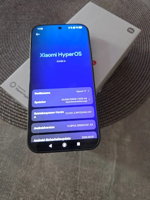 Xiaomi 17 schwarz 512GB + 16GB deutsche version mit verpakung und garantie 