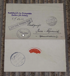 3 Briefe- Frei durch Ablösung  Reich 1940