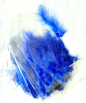 Marabufedern ultramarin