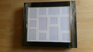 Schmuckschrank mit Bilderrahmen Schwarz mit kleinen Fehlern