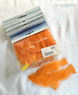 Marabufedern orange