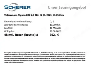 Volkswagen Tiguan Life 2.0 TDI KAMERA NAVI ACC AHK Bild 2