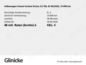 Volkswagen Passat Variant 2.0 TDI 4M R-Line AHK Pano LM 19" Bild 2