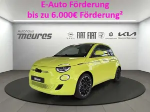 Fiat 500e LA PRIMA, 95 PS, Amalfi Gelb, Kunstleder, LED, Sit
