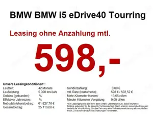 BMW i5 eDrive40 Tourring M Sport Pano ACC Bowers