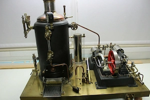 Dampfmaschine, sehr gross, sehr schwer, Unikat