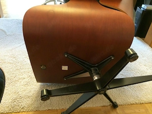 Original Charles & Ray Eames Lounge Chair mit Ottoman von Vitra - Kirschbaum Bild 3