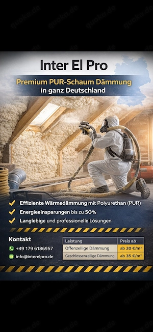 Premium PUR-Schaum Dämmung