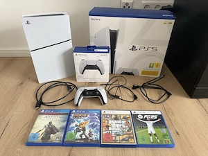sony Playstation 5 slim disc edition mit 4 spiele für PS5 