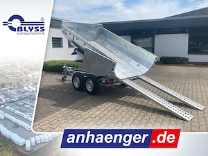 Muldenkipper Rückwärtskipper Anhänger 302x180x60cm 3500kg zGG