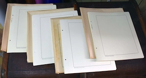 4 x 25 Blatt ABRIA Blätter blanco für Briefmarkenalben