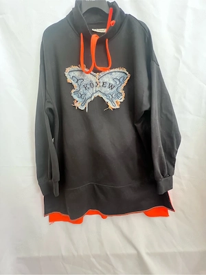 Damen Oberteil L  Übergang Pullover Tunika oversize modest basic