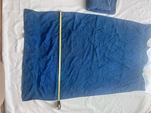 2-teiliges Handtuch-Set in Blau