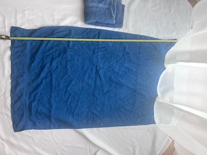 2-teiliges Handtuch-Set in Blau