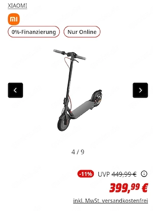 Xiaomi e scooter 4