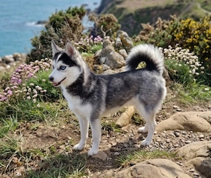 Wunderschöne Aktive Pomskyhündin F1b mit Stammbaum