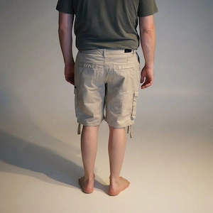 einfache Cargo Bermuda Shorts Gr. W34 im Denim Stil Bild 2