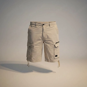 einfache Cargo Bermuda Shorts Gr. W34 im Denim Stil