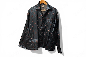 Trend Satin Pyjama lang in blau gr. 52