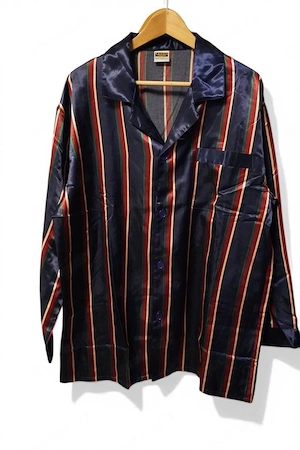 mehrfarbiger Satin Herren Pyjama Schlafanzug  GoldenStyle 