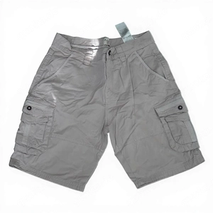 Cargo Chino Shorts Gr. 32 grau mit Doppeltaschen