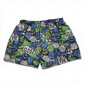 Hochglanz Fussball Satin Boxershorts Größe XL, kräftiger  Stoff