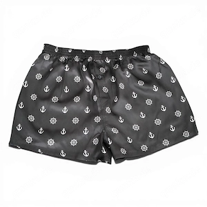 Hochglanz Seefahrt Satin Boxershorts Größe XL, kräftiger aber fal