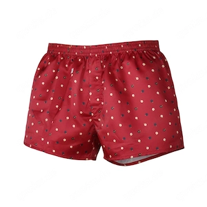 rote Satin Boxershorts Größe M