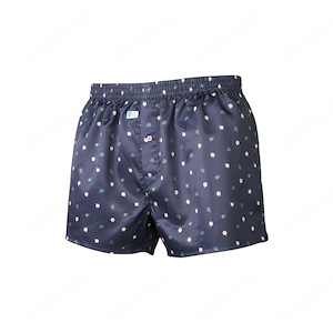 Blaue Satin Boxershorts Größe M