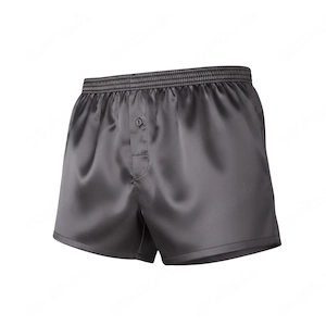 braune Satin Boxershorts Größe M (nicht schwarz)