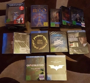 Mega Blu ray Steelbook Sammlung  Top Filme  Limited Edition  123 Stück