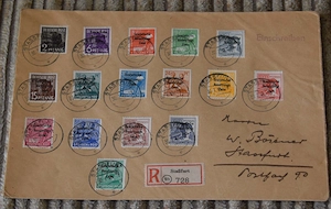 Briefmarken auf Briefen SBZ