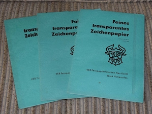 Transparentpapier - DDR - 3 x 25 Blatt