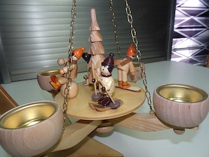 Hängepyramide mit Tischständer, Weihnachtspyramide, Unikat Bild 4