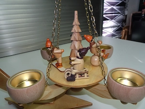Hängepyramide mit Tischständer, Weihnachtspyramide, Unikat Bild 5