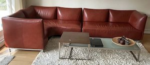 Sofagarnitur aus Leder